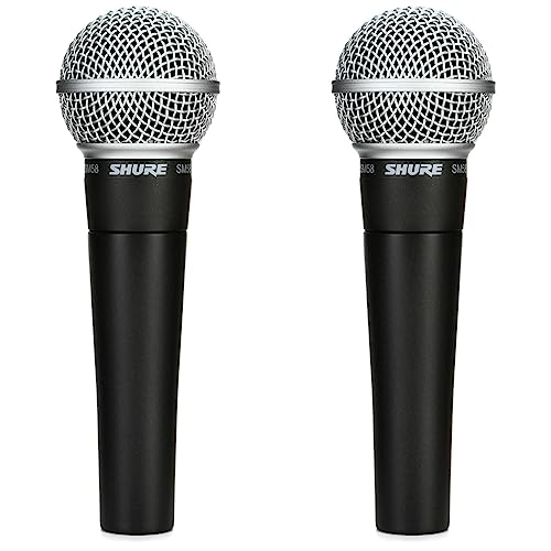 Shure SM58 Cardioid Dynamic Vocal Microphone (2-Pack) - PUF HOUSE